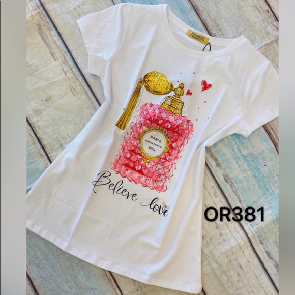 Vinizbena T-Shirt size S color white/pink - Picture 2 of 11